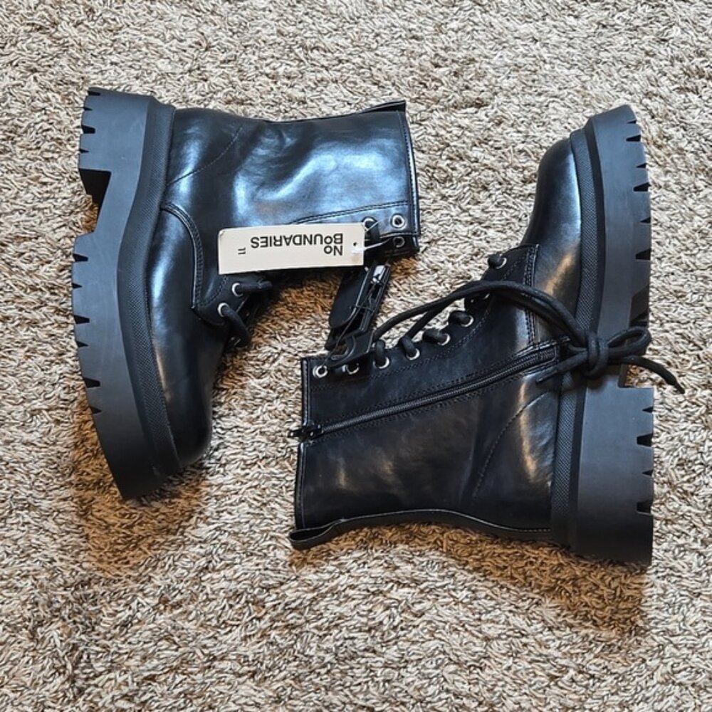 Memory Foam Size 11 Black Combat Boots Shoes